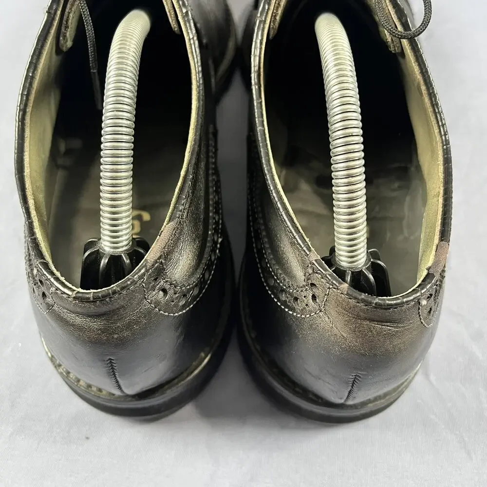 FootJoy Classics Oxford Wingtip Men’s Size 10 Black Leather Golf Shoes 55186